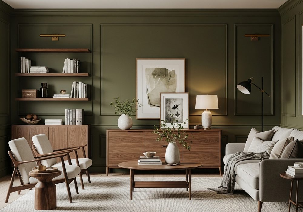 Deep Olive Green Cocoon