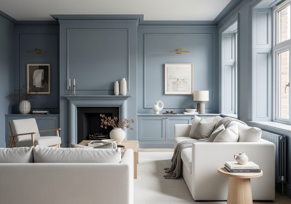 Dusty Blue Wall-to-Decor Flow