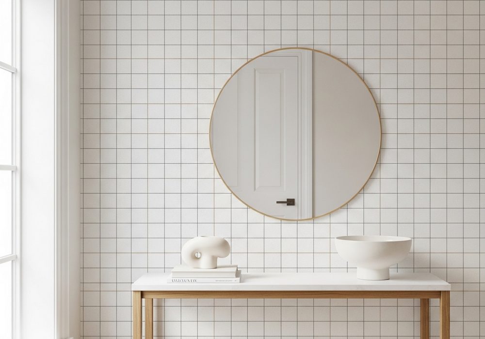 Grid Pattern Wallpaper for Clean Structure