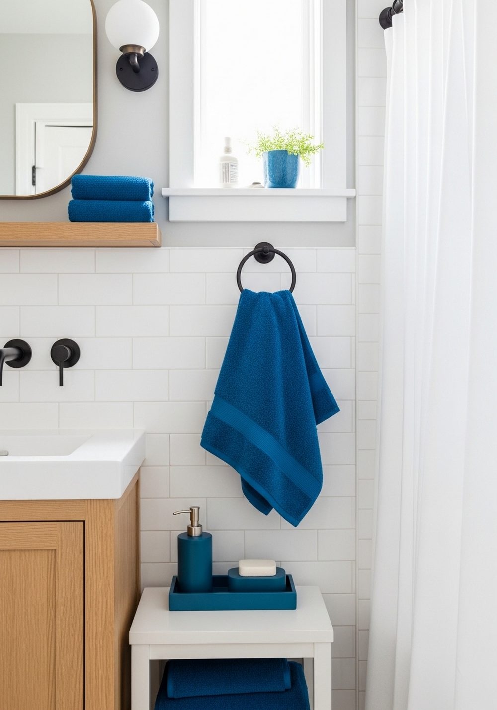 Petrol Blue Bathroom Accessories