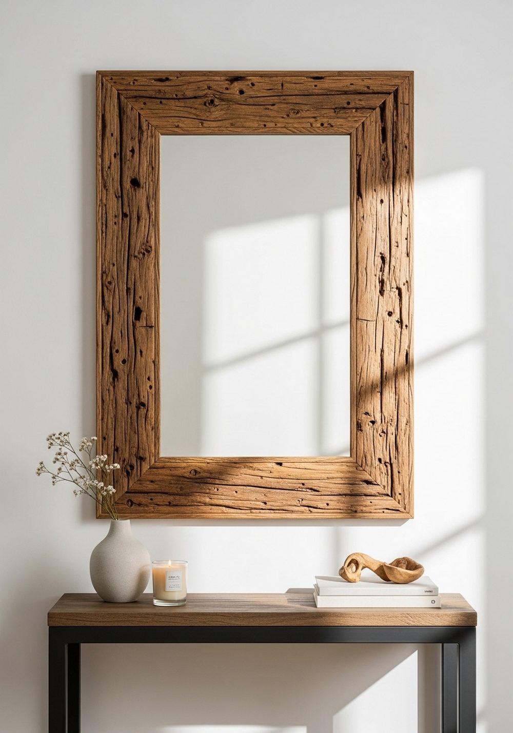 Reclaimed Wood Framed Mirror