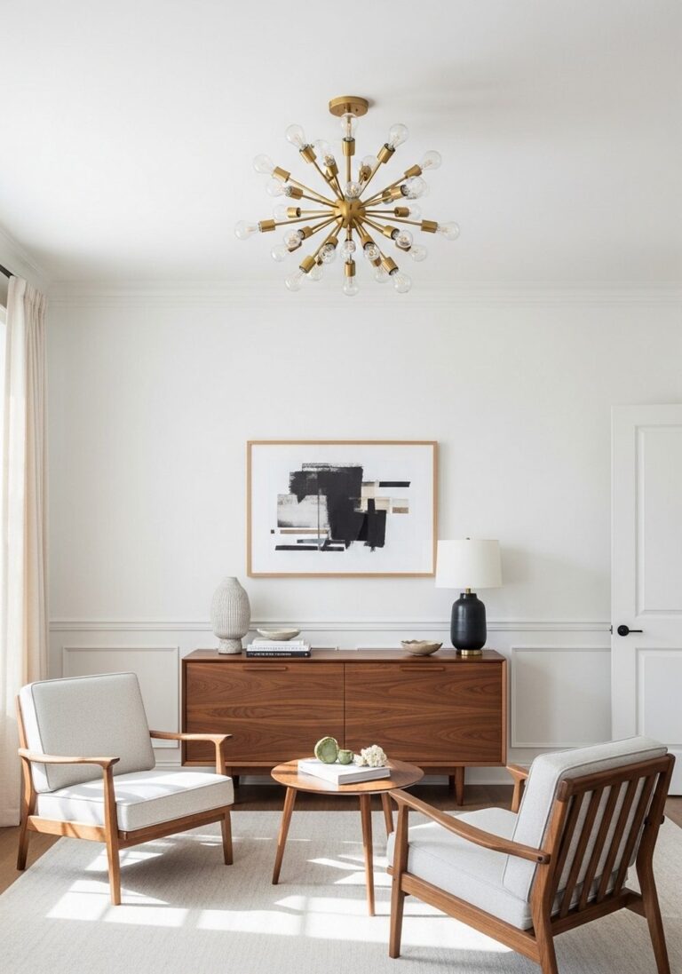 Sputnik Chandelier for a Bold Ceiling Moment