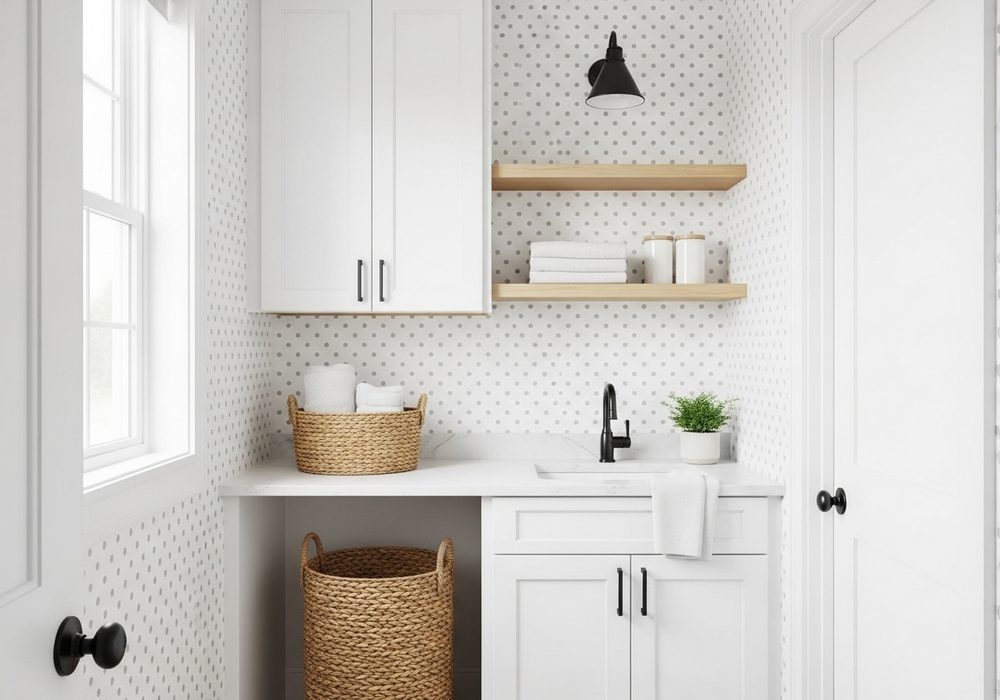 Tiny Polka Dot Wallpaper for Lightness