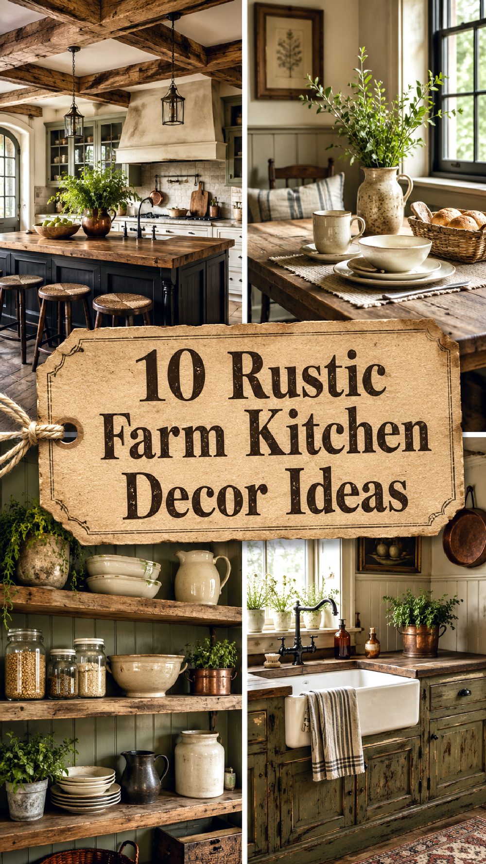 Rustic Farm Kitchen Decor Ideas