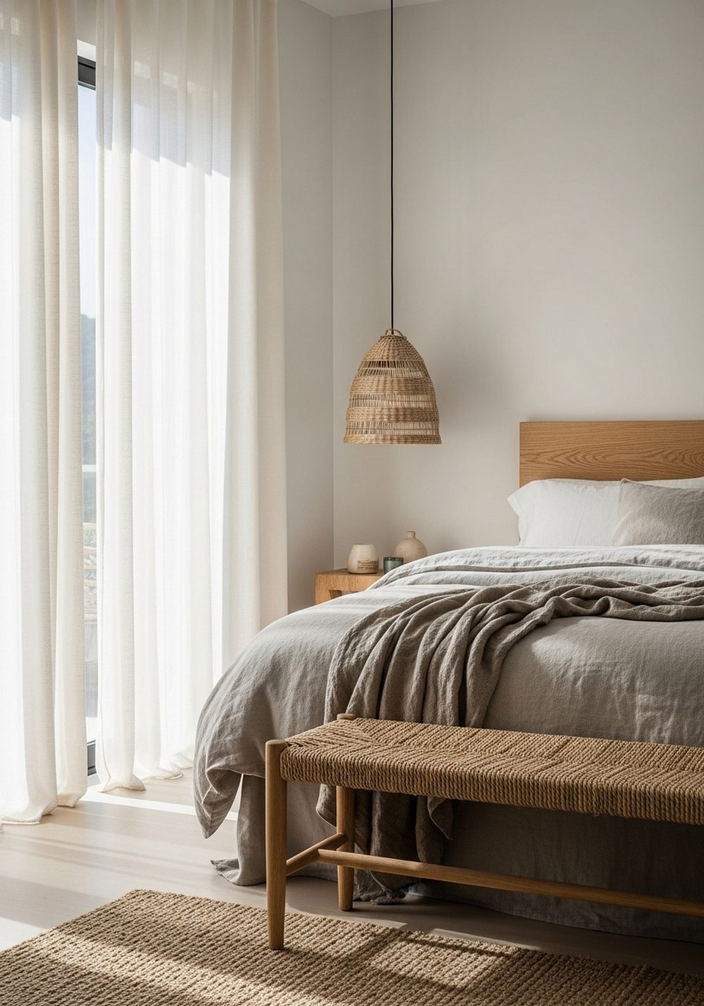 Breezy Bedrooms with Gauzy Curtains