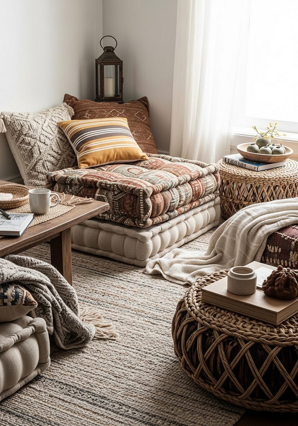 Create a Cozy Floor Seating Corner