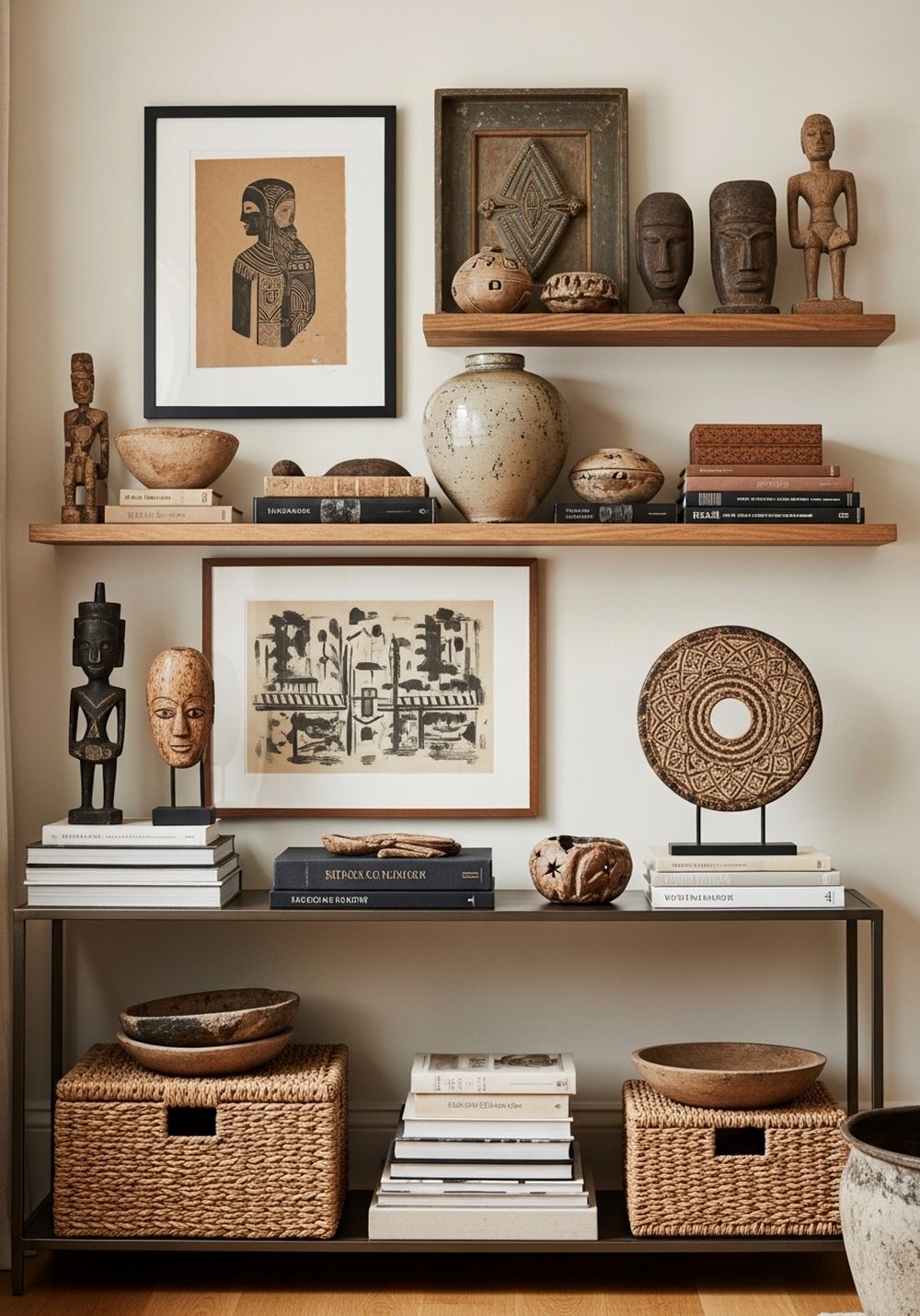 Decorate With Collected Art and Cultural Pieces