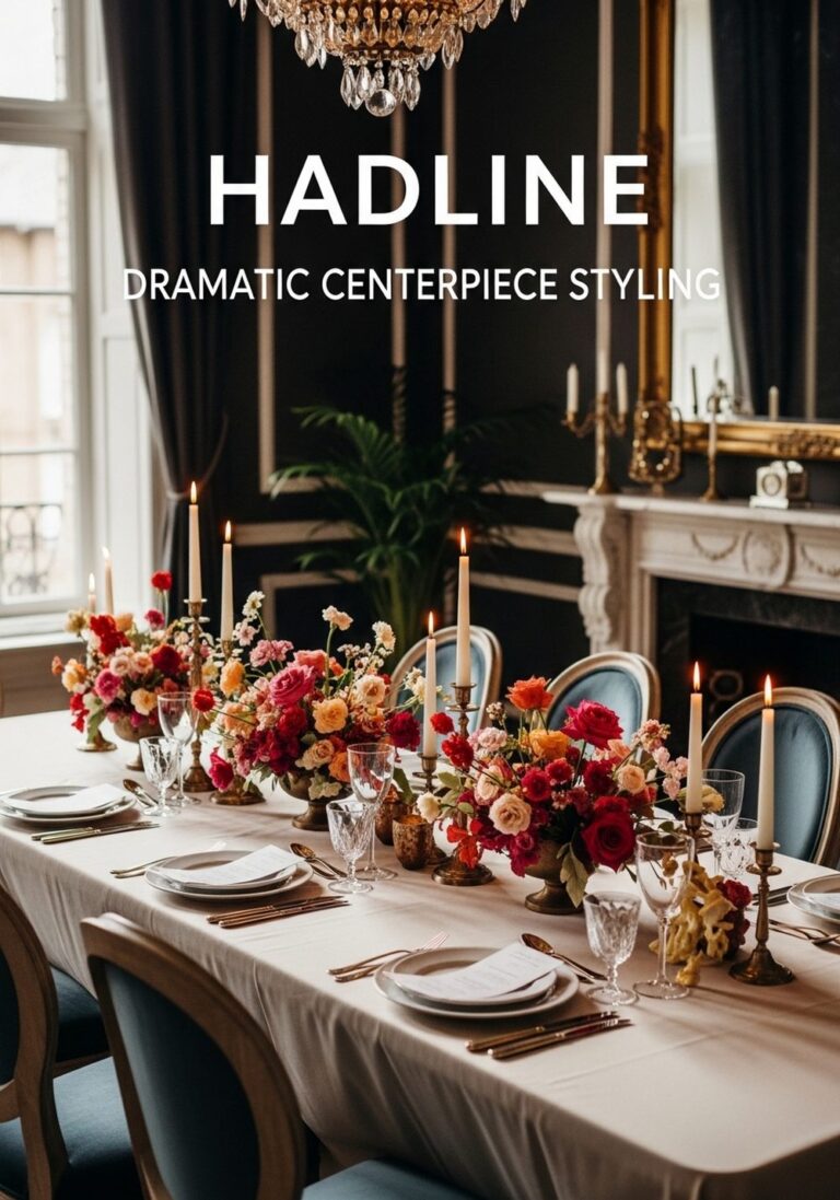 Dramatic Centerpiece Styling
