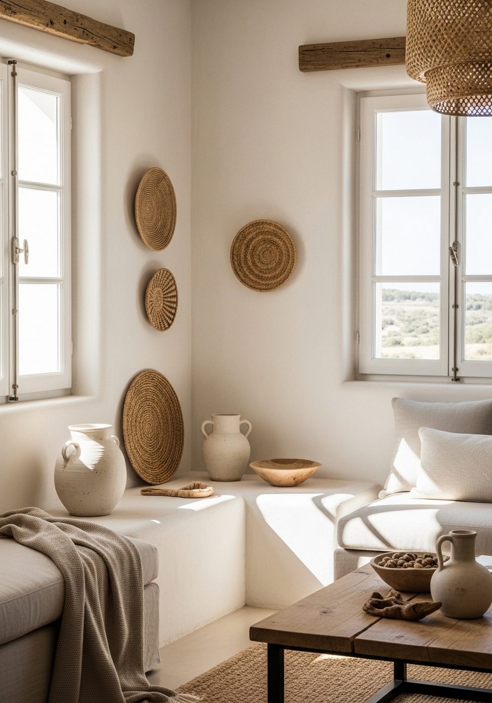 Limewashed Walls and Soft Plaster Texture