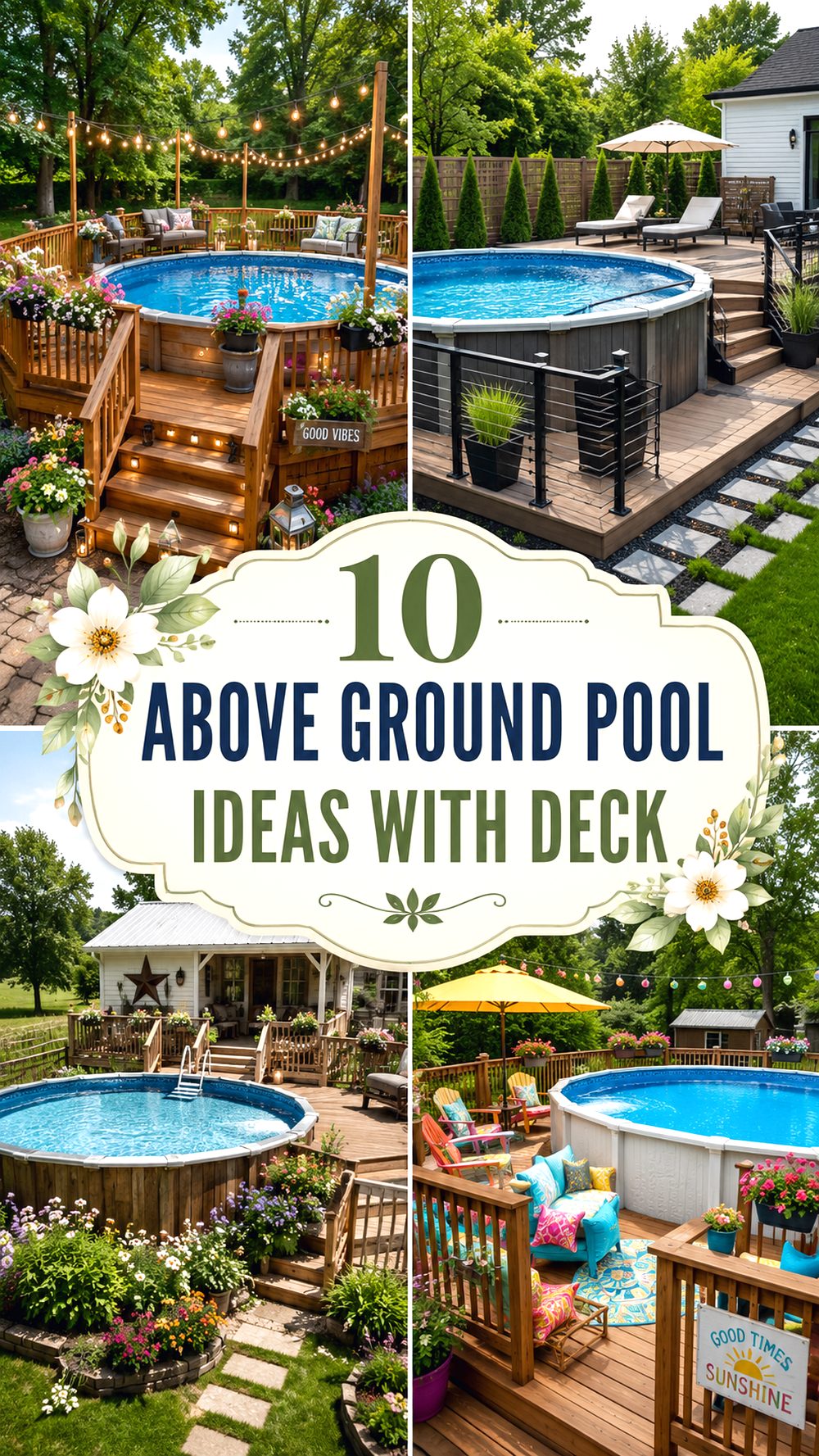 Above Ground Pool Ideas With Deck