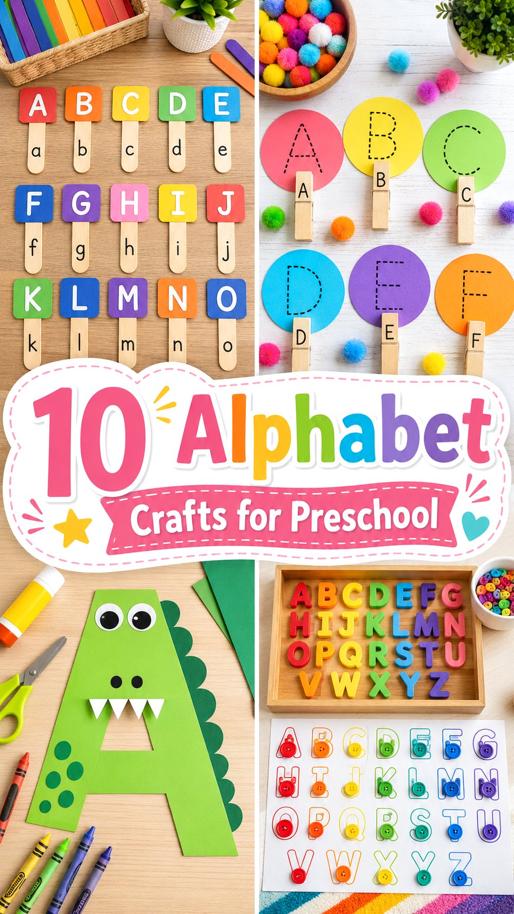 Alphabet Crafts for Preschool