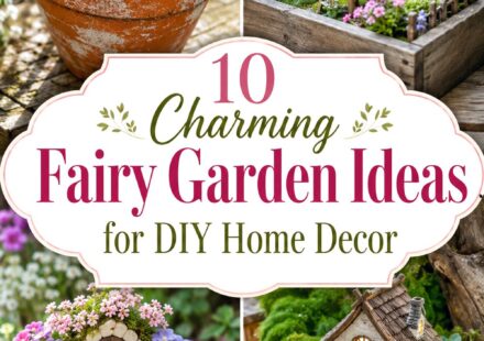 Charming Fairy Garden Ideas for DIY Home Decor