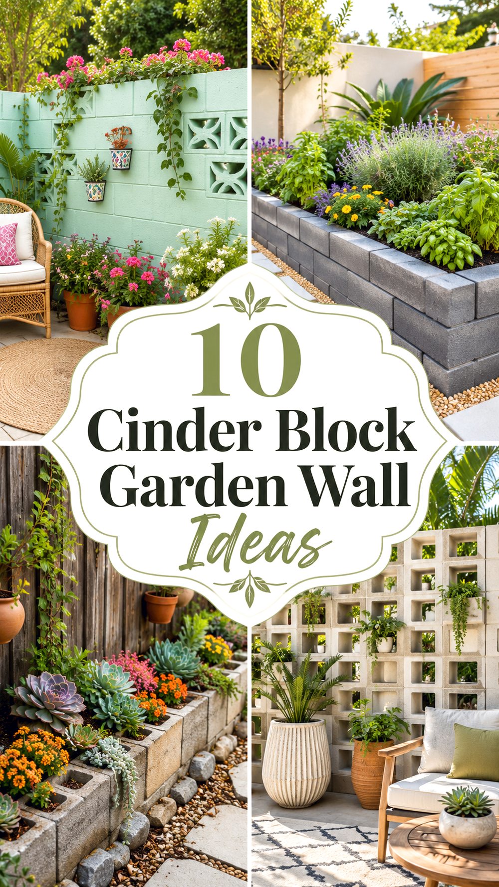 Cinder Block Garden Wall Ideas