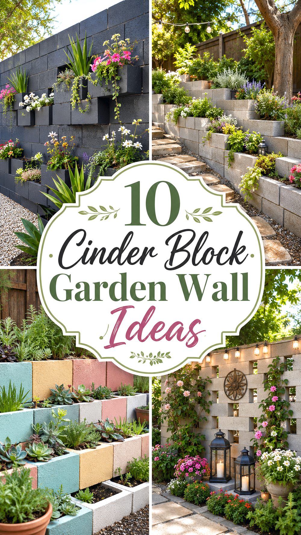 Cinder Block Garden Wall Ideas