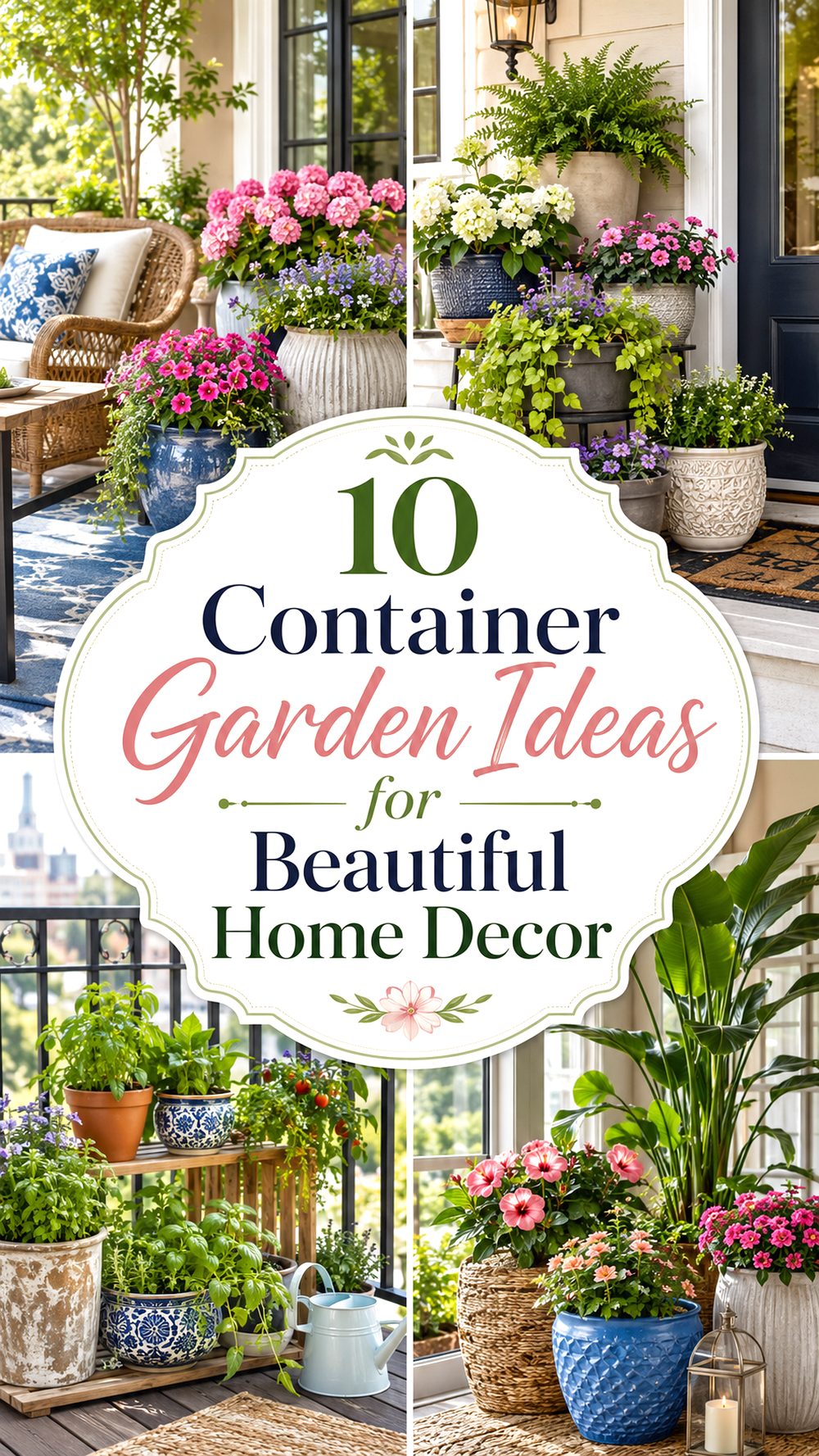 Container Garden Ideas for Beautiful Home Decor