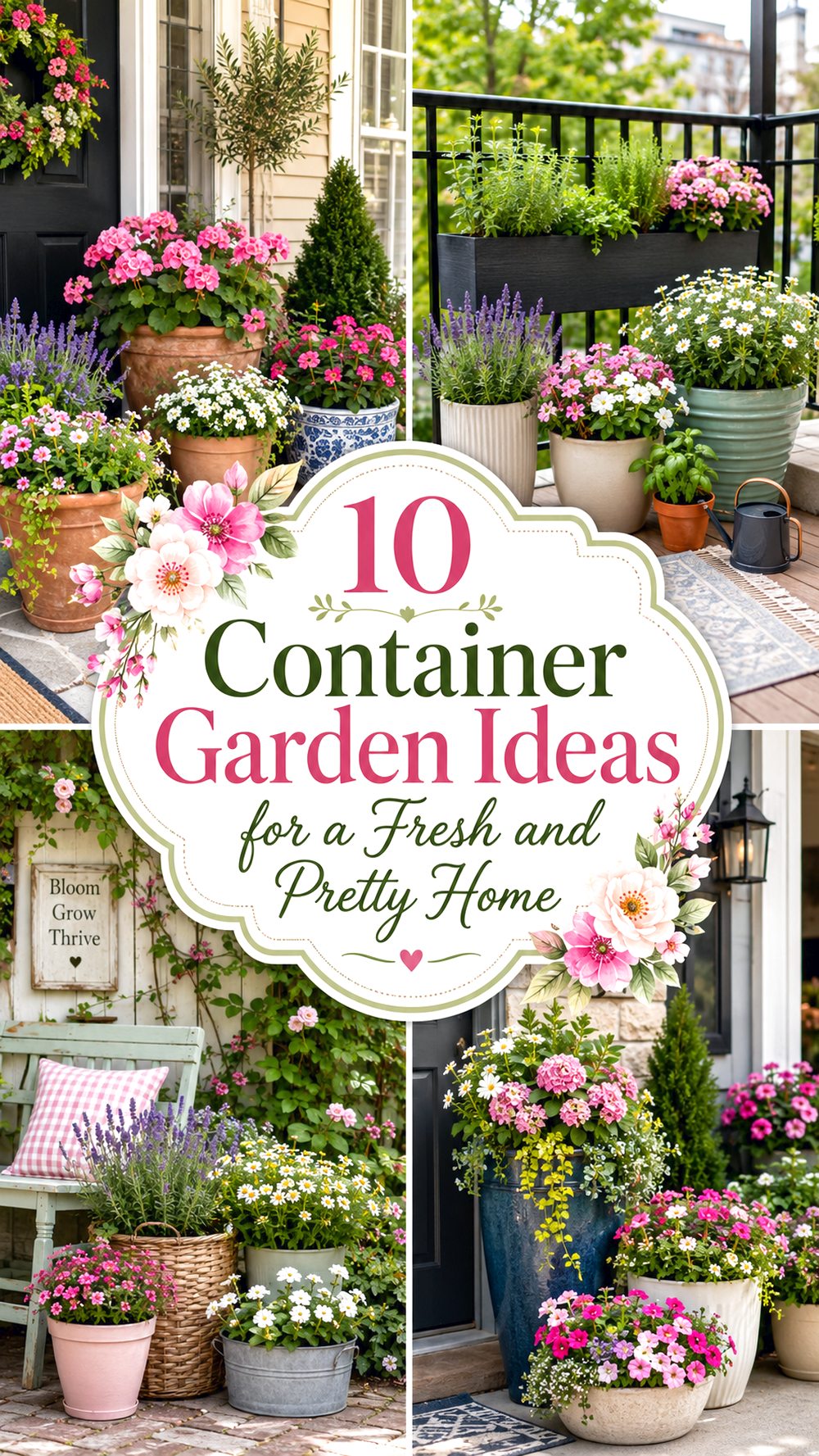 Container Garden Ideas for a Fresh and Pretty Home