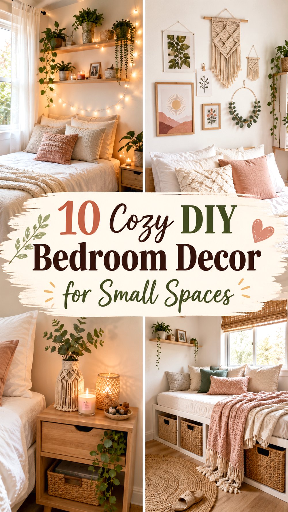 Cozy DIY Bedroom Decor for Small Spaces