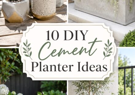 DIY Cement Planter Ideas