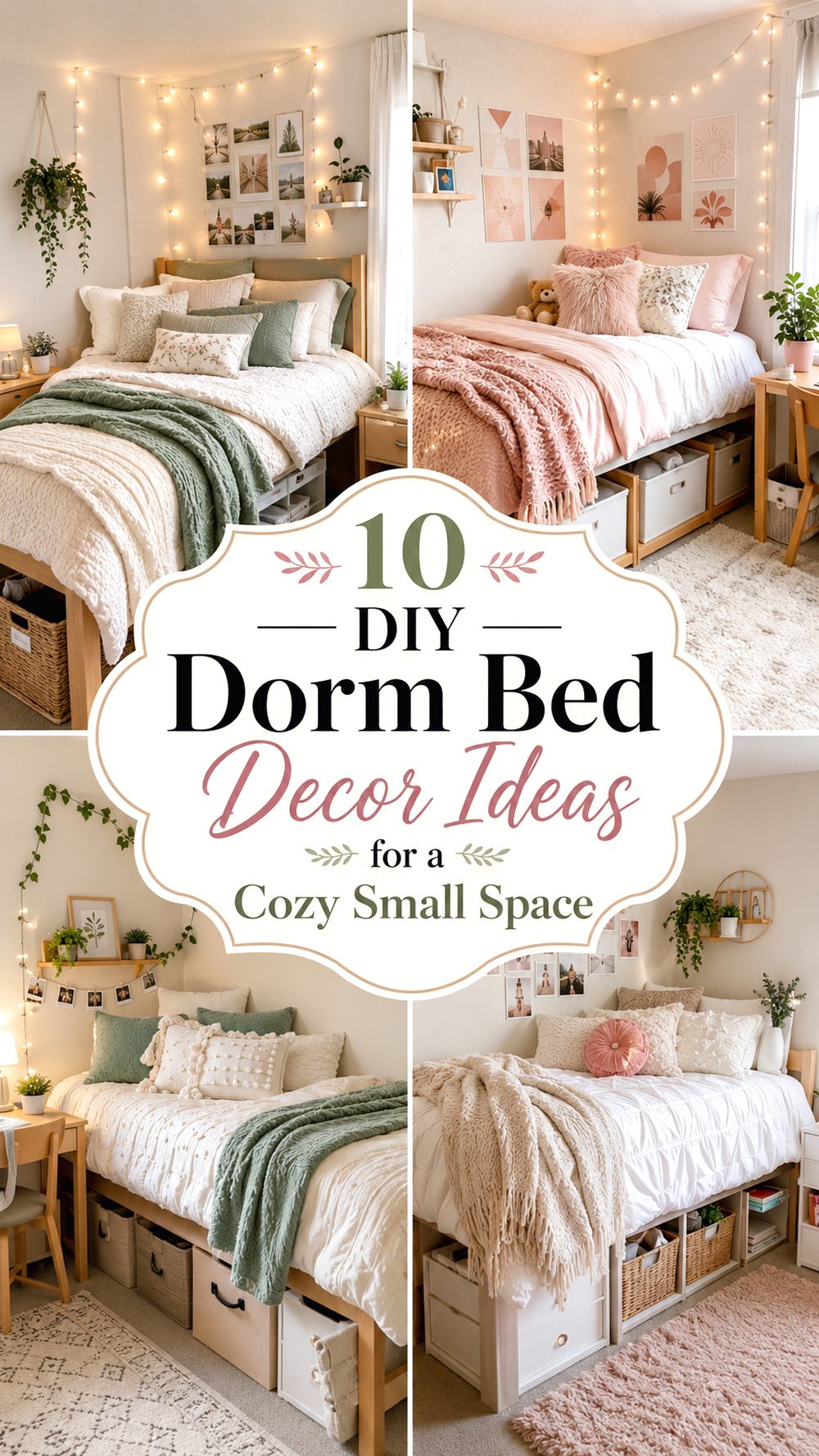 DIY Dorm Bed Decor Ideas for a Cozy Small Space