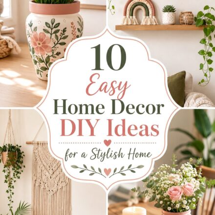 Easy Home Decor DIY Ideas for a Stylish Home