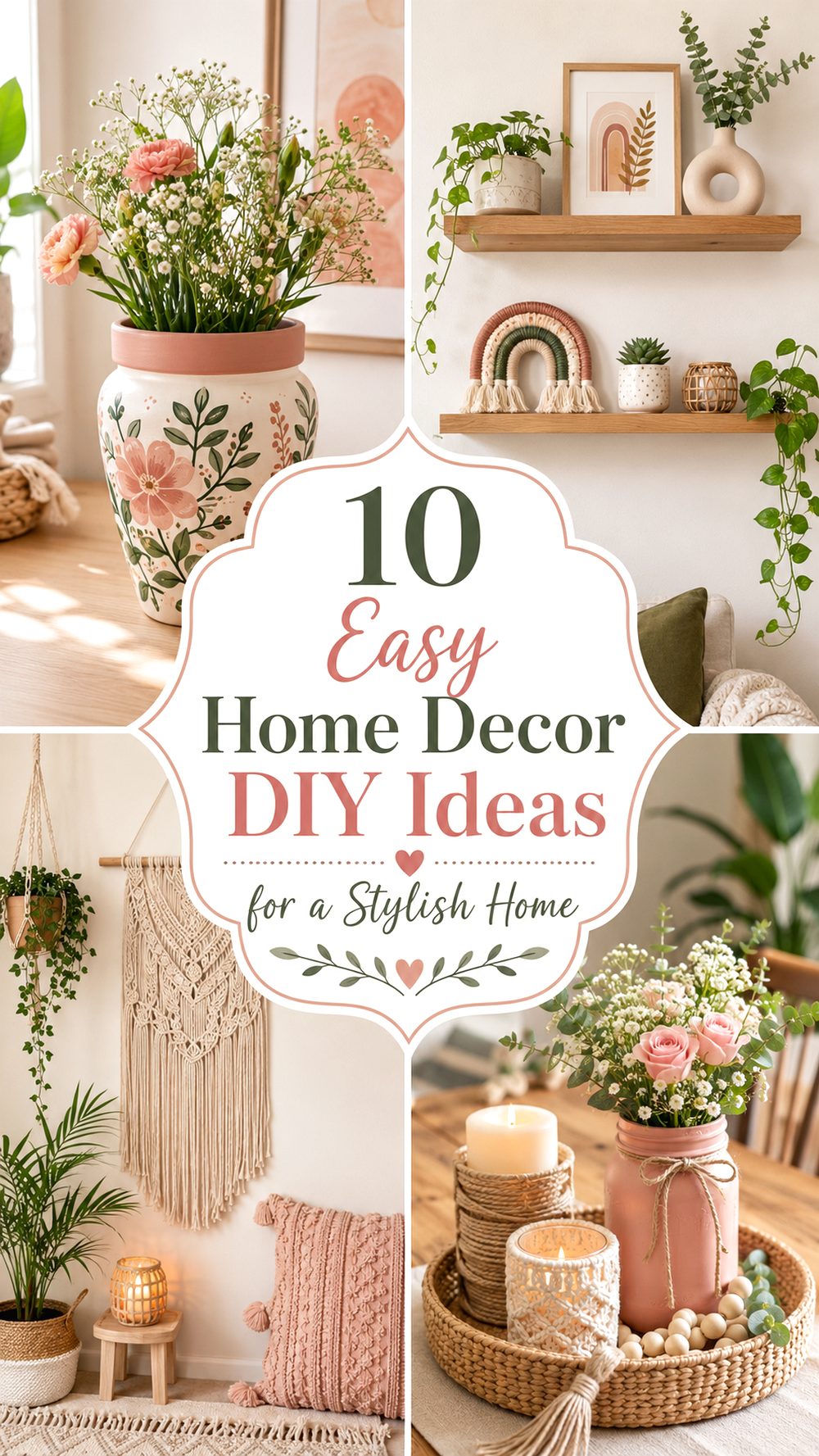 Easy Home Decor DIY Ideas for a Stylish Home