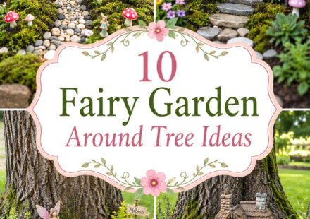 Fairy Garden Around Tree Ideas