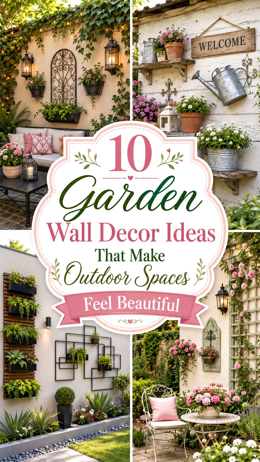 Garden Wall Decor Ideas That Make Outdoor Spaces Feel Beautiful