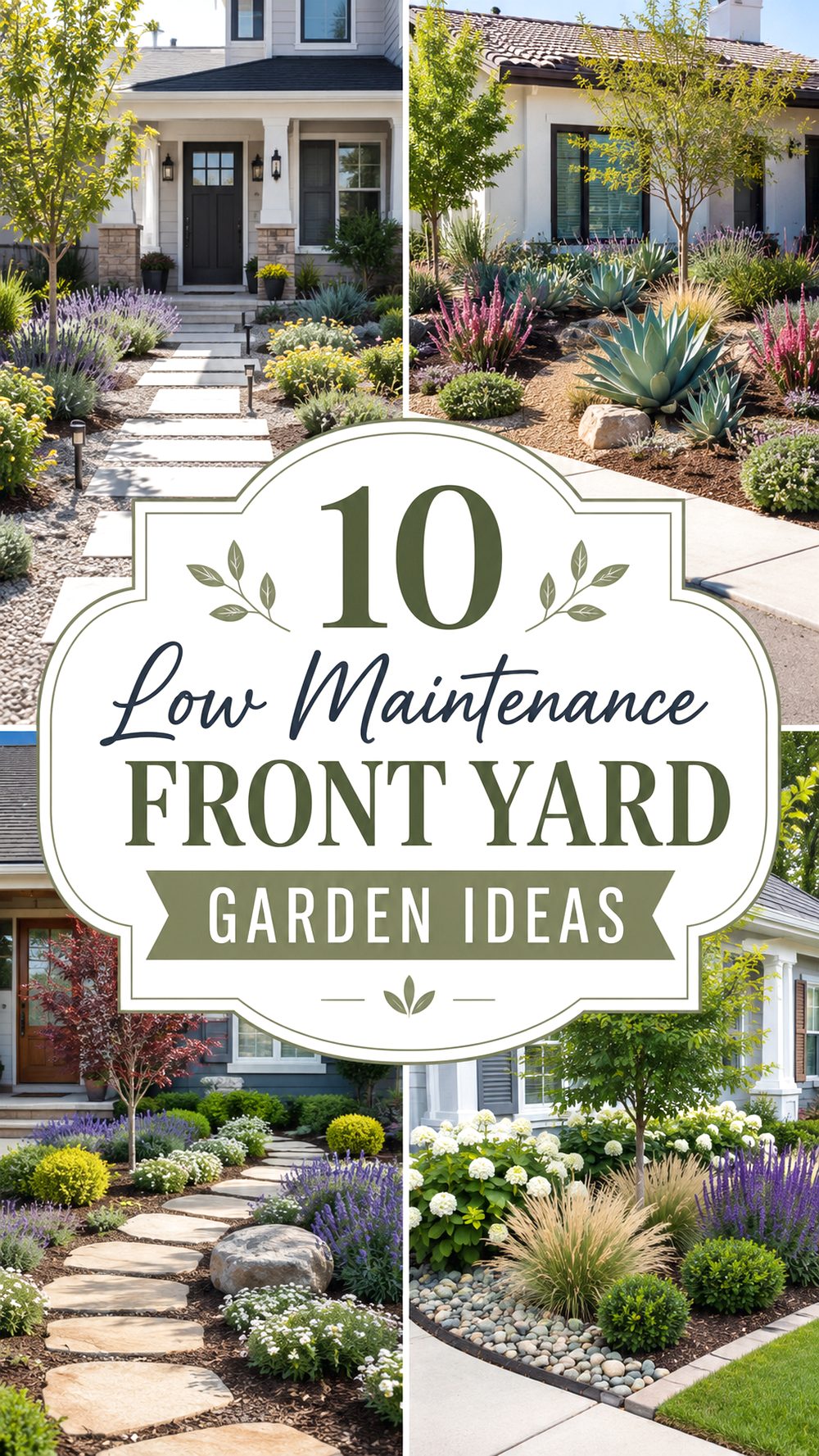 Low Maintenance Front Yard Garden Ideas