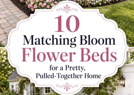 Matching Bloom Flower Beds for a Pretty- Pulled-Together Home