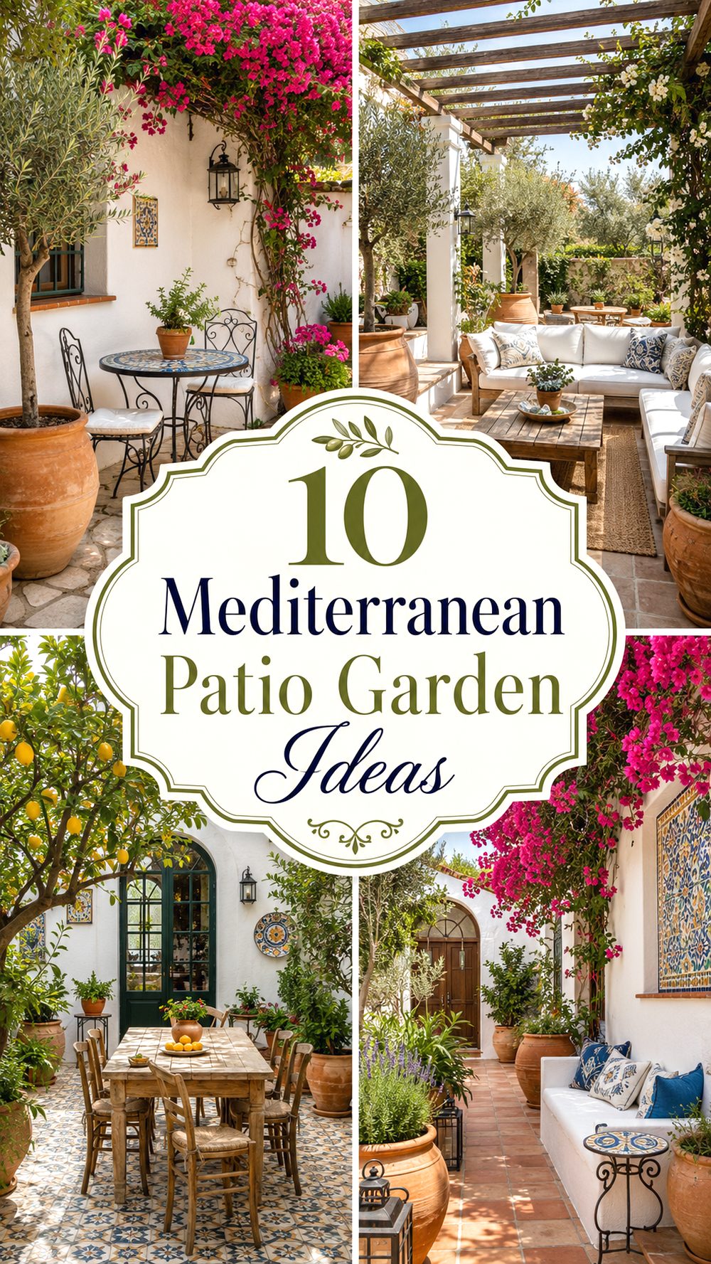 Mediterranean Patio Garden Ideas