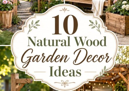 Natural Wood Garden Decor Ideas