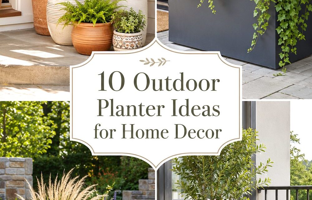 Outdoor Planter Ideas for Home Decor