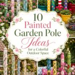 Painted Garden Pole Ideas for a Colorful Outdoor Space
