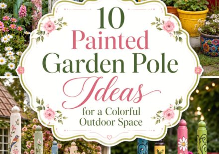 Painted Garden Pole Ideas for a Colorful Outdoor Space