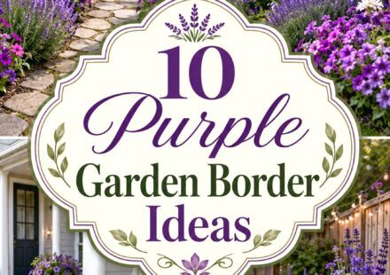 Purple Garden Border Ideas