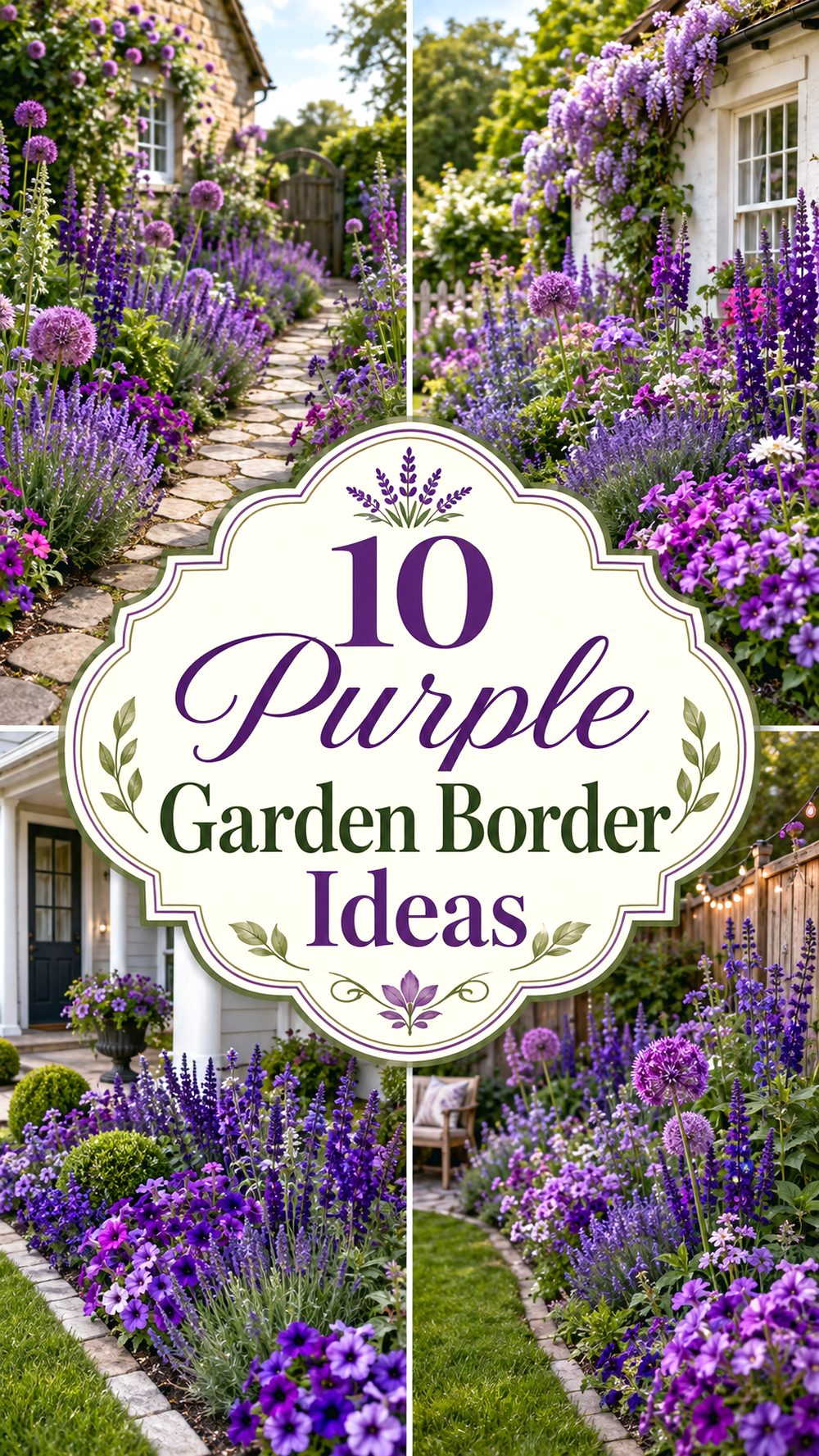 Purple Garden Border Ideas
