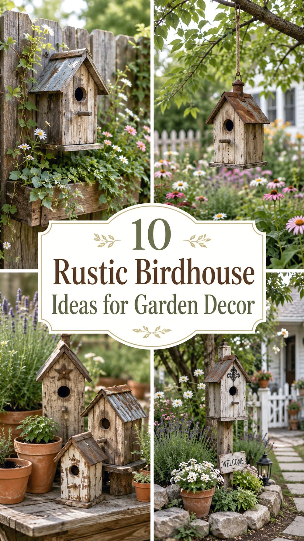 Rustic Birdhouse Ideas for Garden Decor