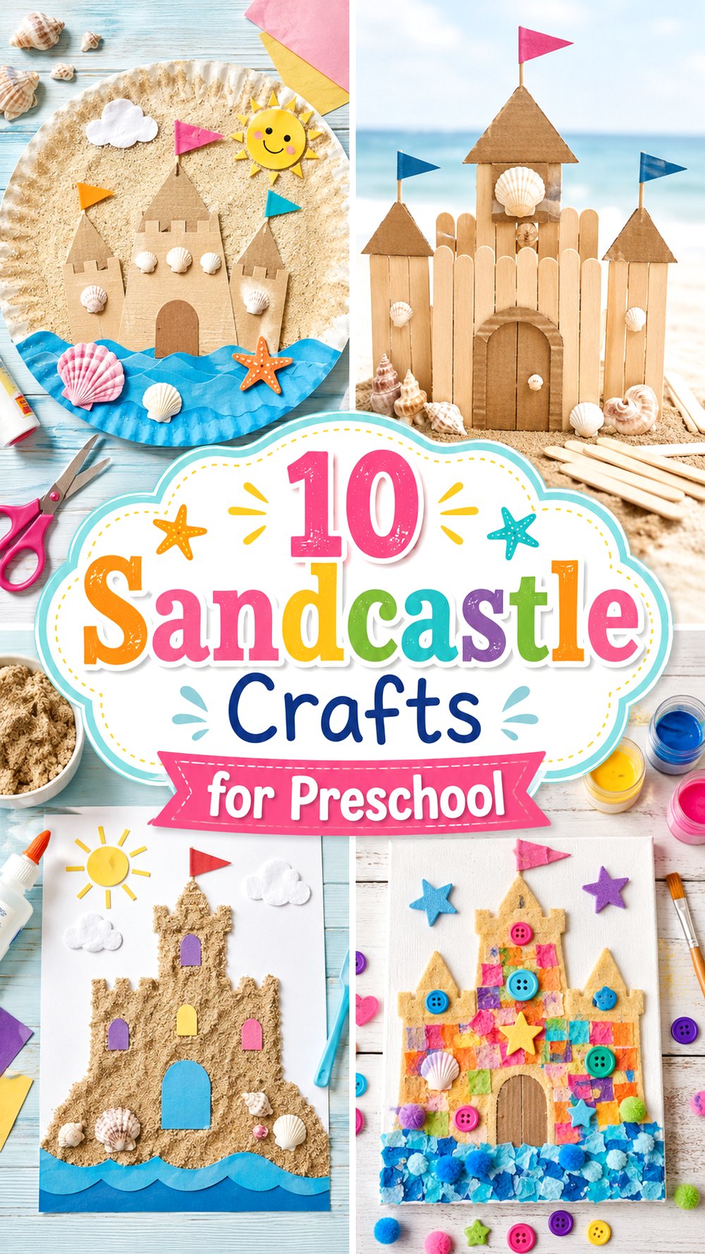 Sandcastle Crafts for Preschool