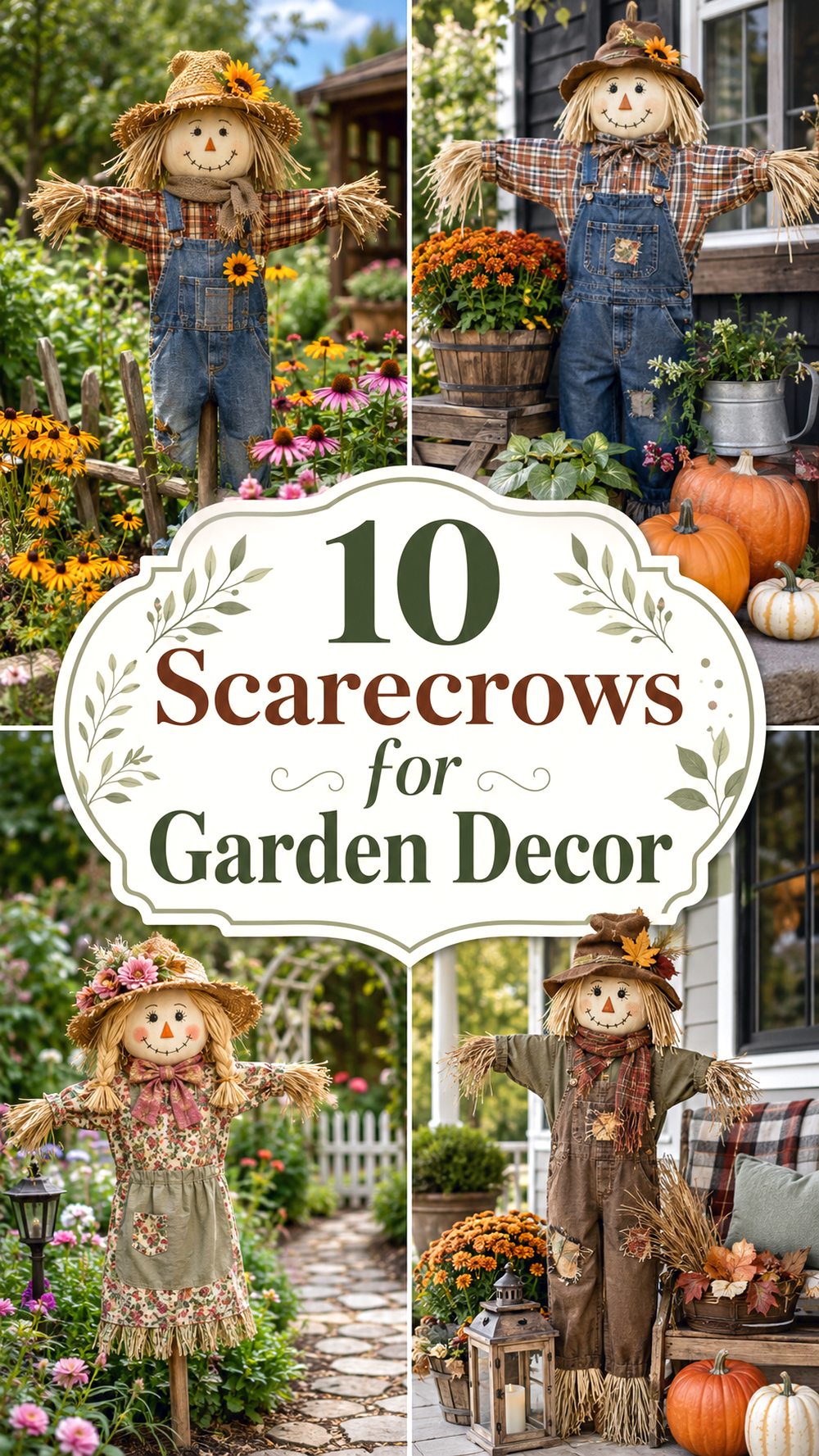 Scarecrows for Garden Decor