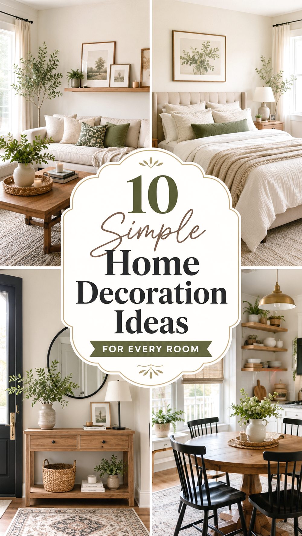 Simple Home Decoration Ideas for Every Room