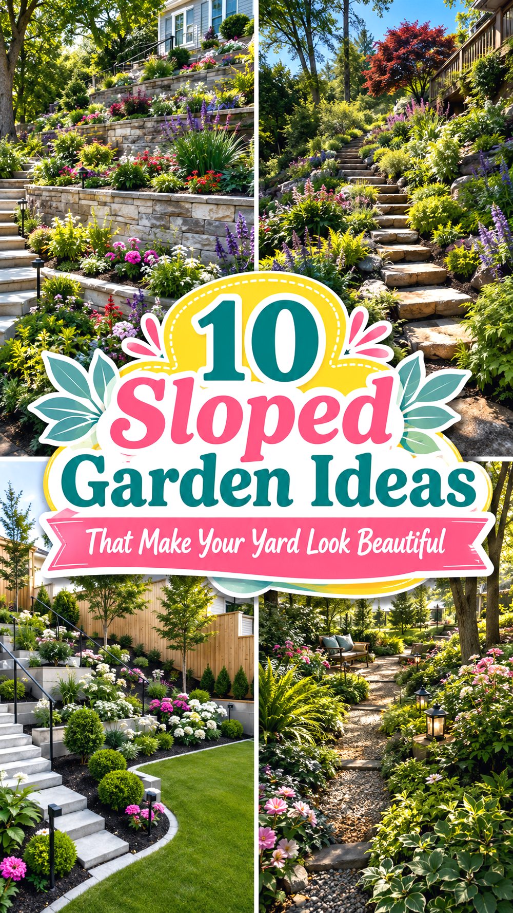 Sloped Garden Ideas That Make Your Yard Look Beautiful
