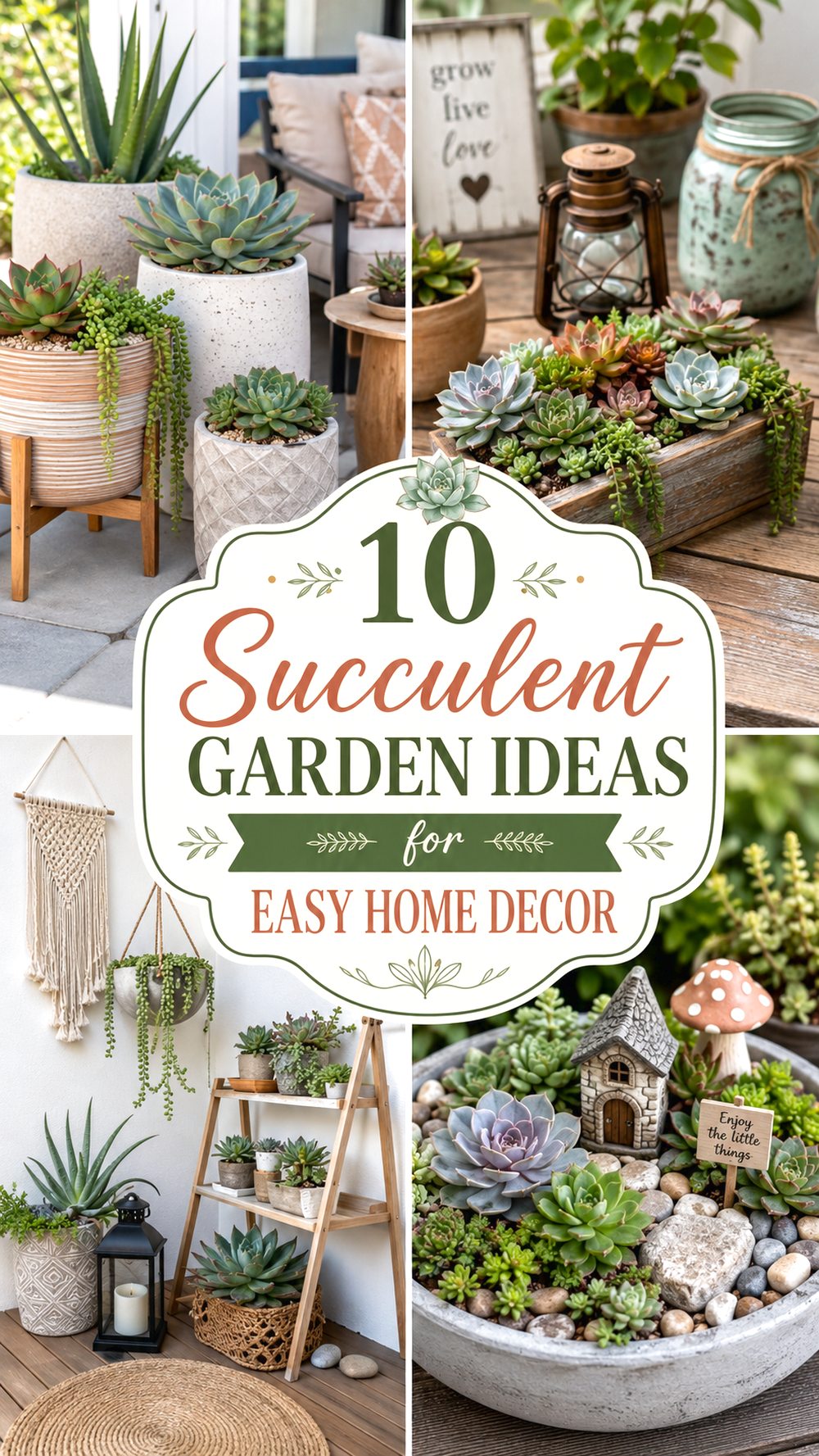 Succulent Garden Ideas for Easy Home Decor