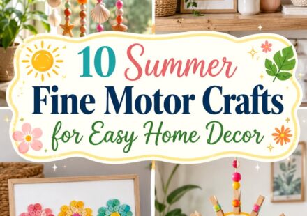 Summer Fine Motor Crafts for Easy Home Decor