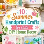 Summer Handprint Crafts for Cute DIY Home Decor