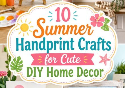 Summer Handprint Crafts for Cute DIY Home Decor