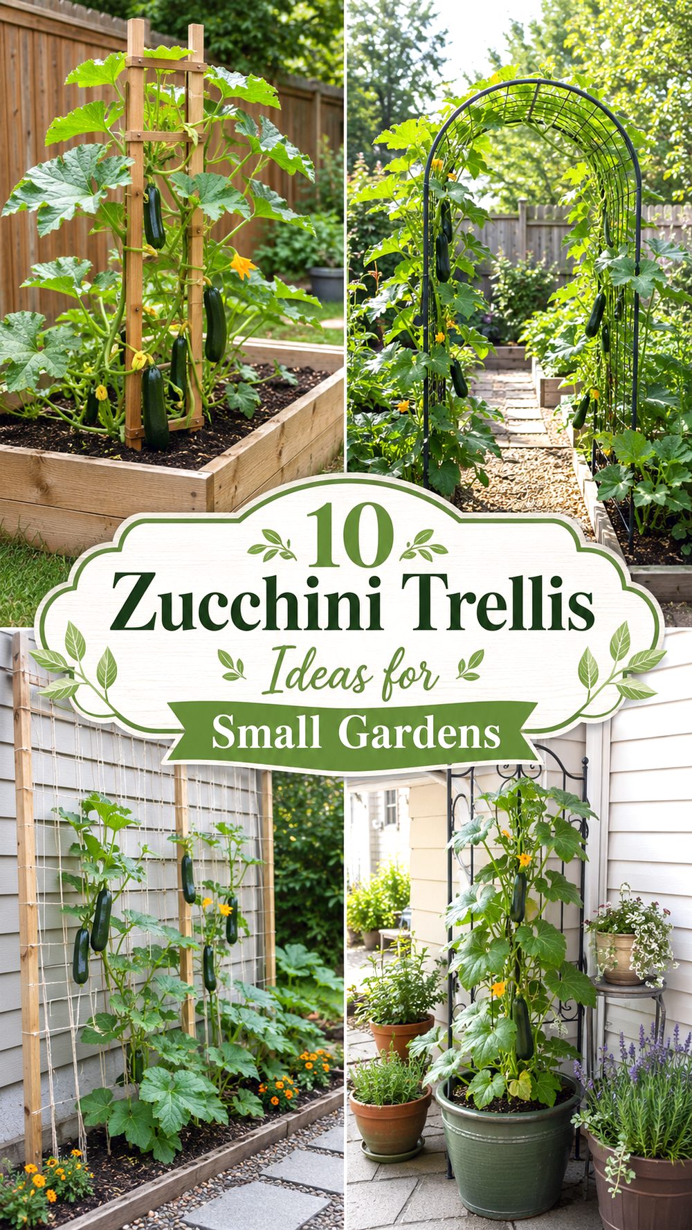 Zucchini Trellis Ideas for Small Gardens
