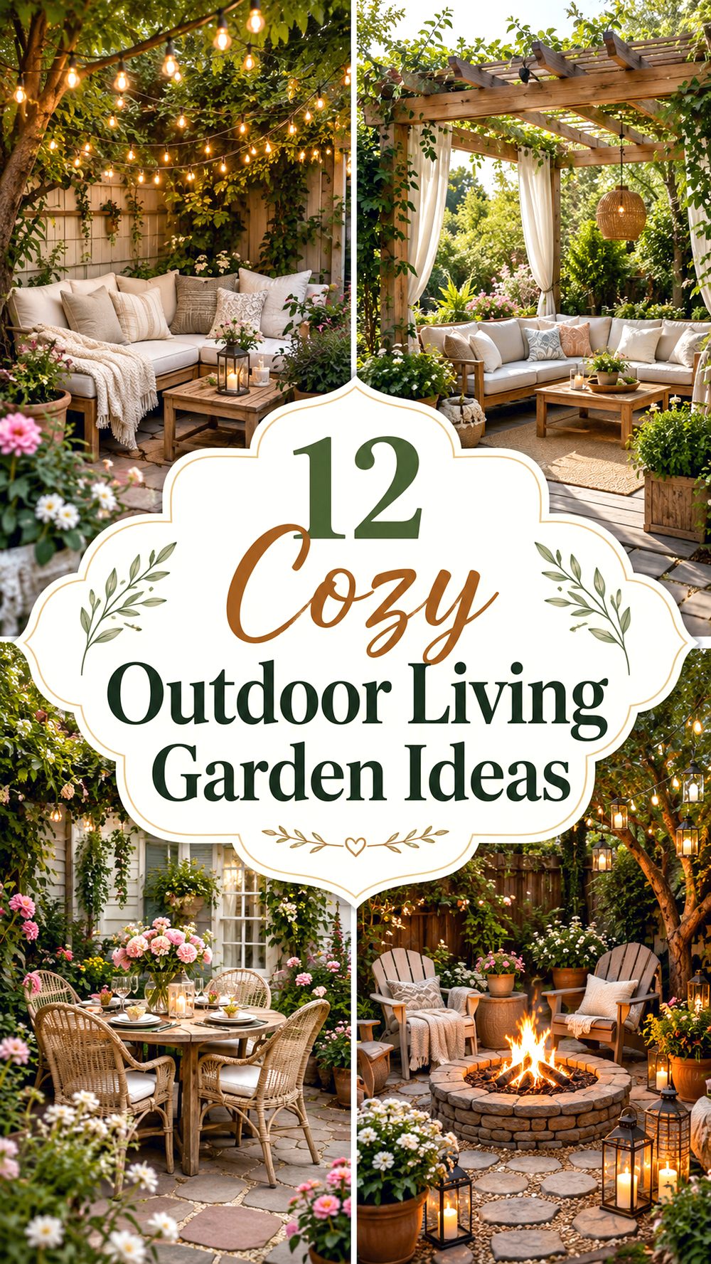 Cozy Outdoor Living Garden Ideas