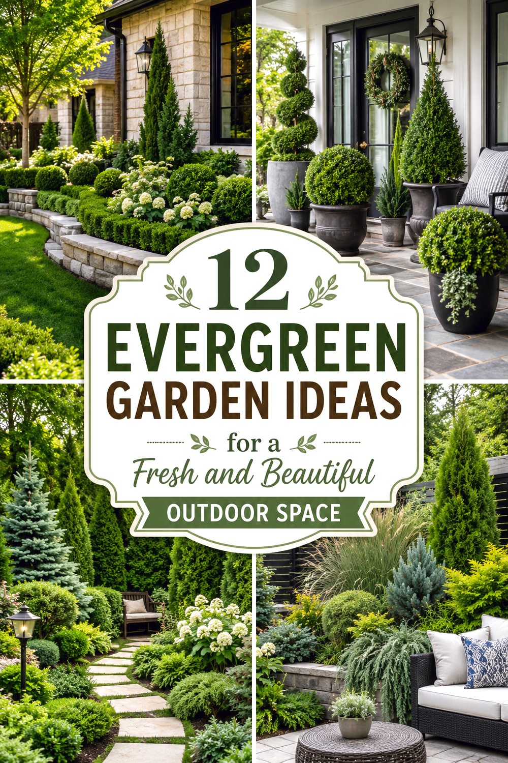 Evergreen Garden Ideas for a Fresh and Beautiful Outdoor Space