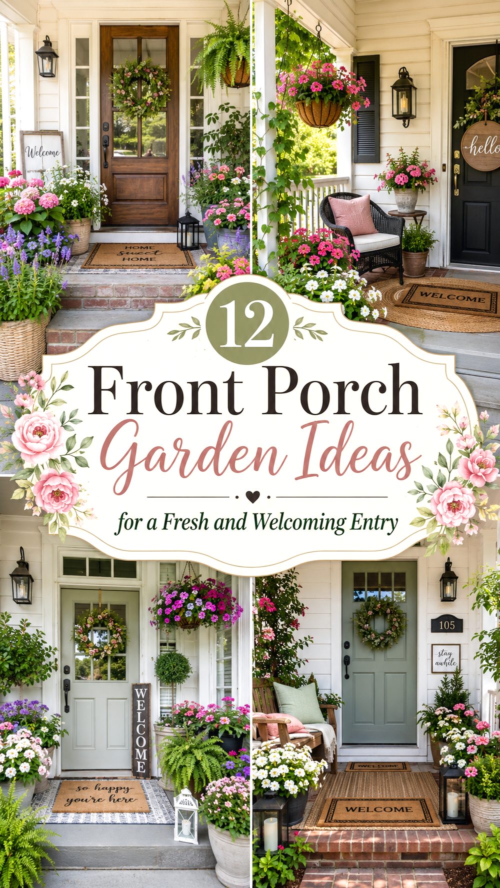 Front Porch Garden Ideas for a Fresh and Welcoming Entry