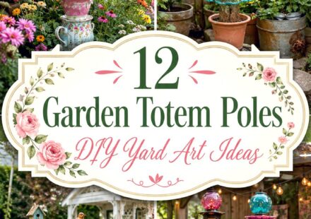 Garden Totem Poles DIY Yard Art Ideas